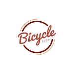 Bicycle shop logo design vector